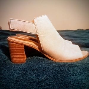 Taupe Block Heel Sandals